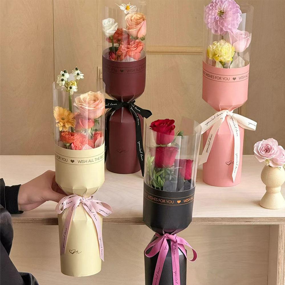 DIY Mother's Day Bouquet Bag Literary Packaging Bags Gifts Flower Wrapping Paper