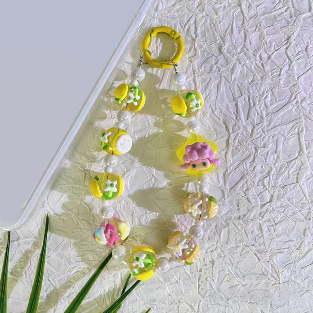 Милый кавайный мини-брелок с бантом конфетного цвета, мультяшный красочный телефон, шнурок для защиты от потери, кулон на рюкзак, украшение, подарки