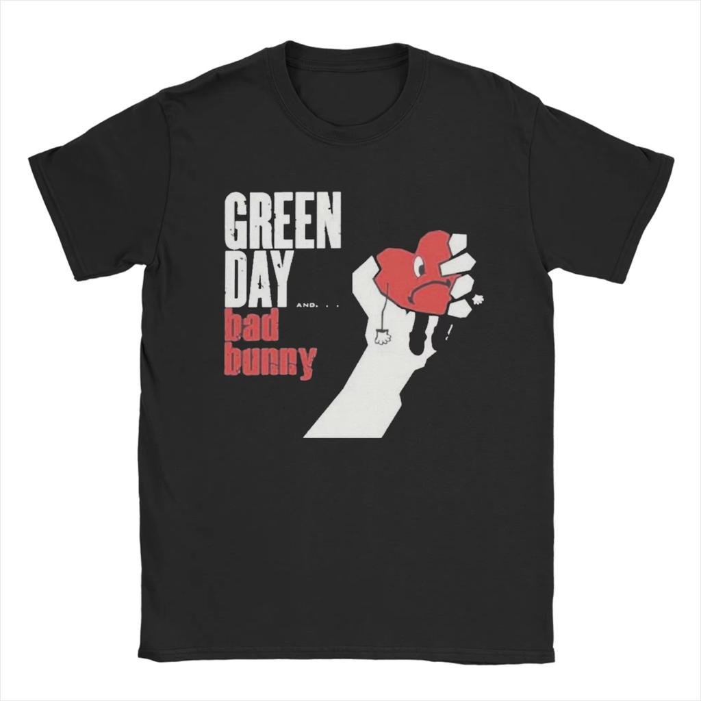 2026 New Green Day Super Bowl LX Graphic Tshirt Cotton Unisex Short Sleeve Loose Shirt Y2k Rock Fashion Summer Unisex Streetwear
