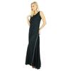 Bimba Women Long Dress Rayon Black Maxi Gown Bohemian Casual Clothing