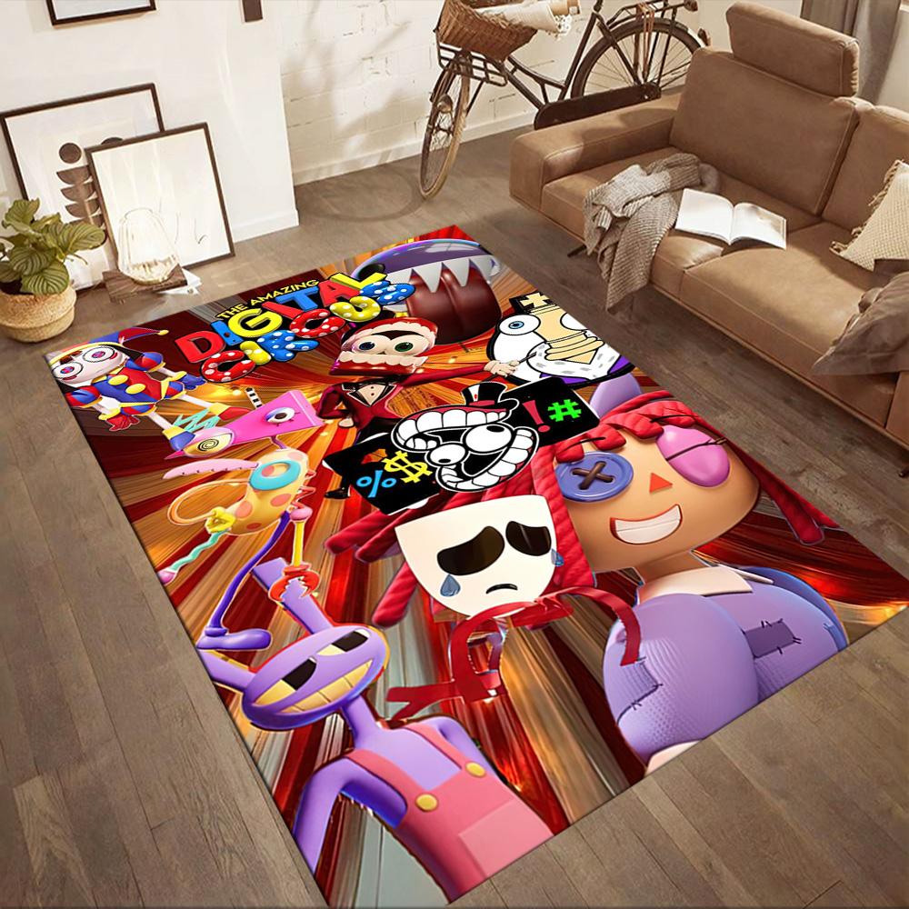 Digital Circus Carpet Design For Bedrooms Hallway Kitchen Balcony Antislip Carpet Decorate Offices Perfect Gift For Womenmen