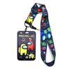 Beoms Company Among Us Strap Strap Character Student ID Name Tag Name Card Case Employee ID Necklace Card Storage Name Card, Navy