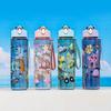 Большая кружка-поилка с трубочкой в виде динозавра, 750 мл, милая и портативная, подходит для активного отдыха, кемпинга, альпинизма и езды на велосипеде