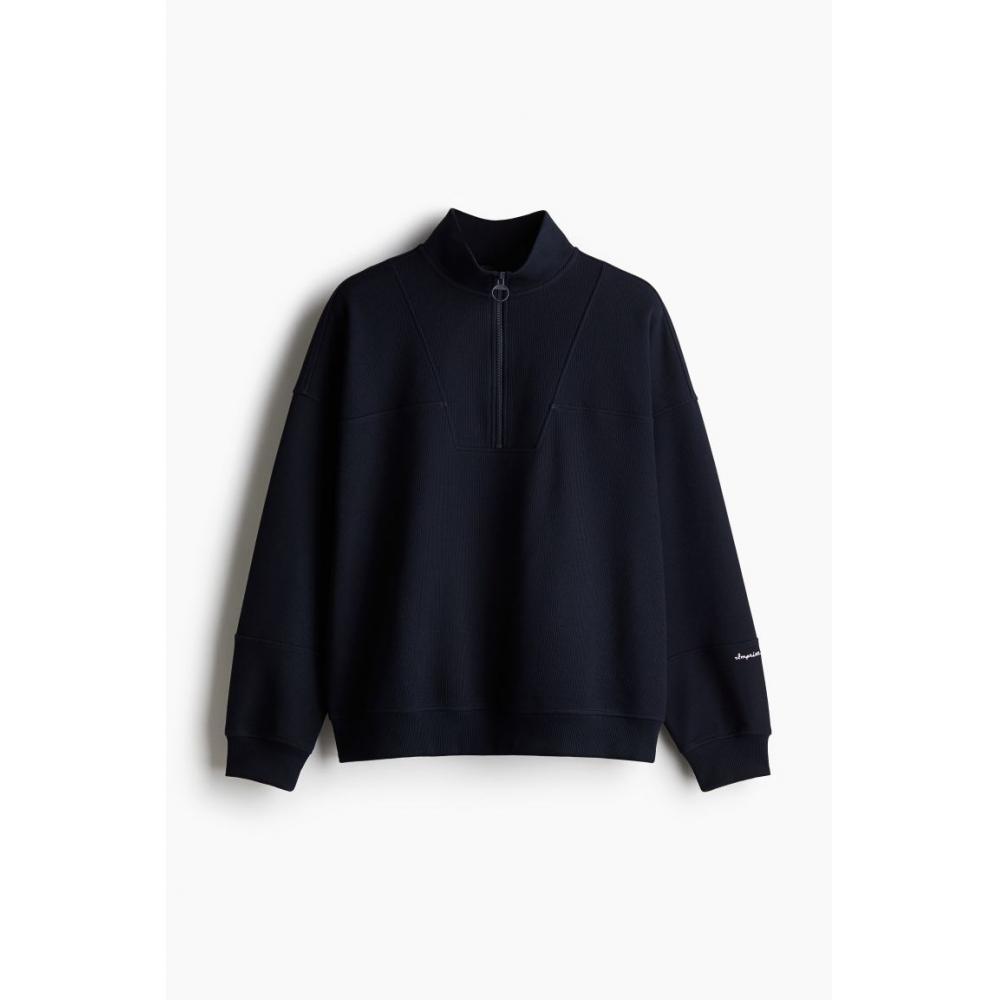 Толстовка HM Loose Fit Zip DetailHirt Dark Blue