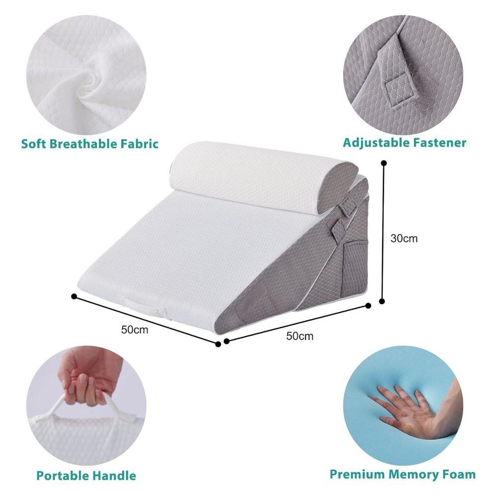 Подушки-клинья из губки Регулируемая наклонная подушка для изголовья Удобная подушка для сна