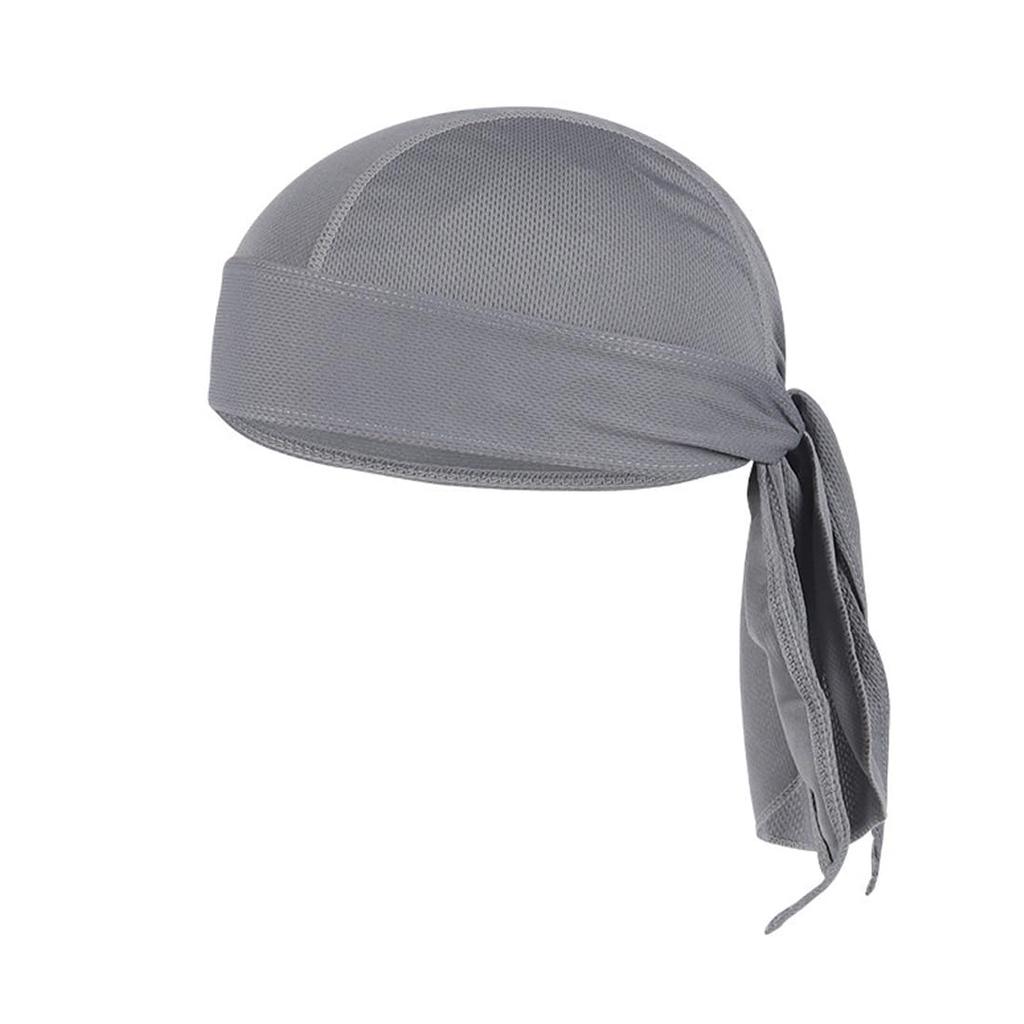 Kakatrend Bandana Cap, Quick-Dry, Sweat-Absorbent, Light Gray, Pirate Hat, UV Cut, Sweat Stopper, Men's, Breathable Mesh, Durag, Skull Cap, Bandana,