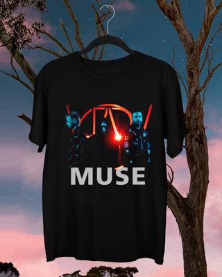 Подарок участнику группы Muse для фаната Все размеры Черная унисекс футболка AG1199 Унисекс футболка