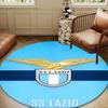 1PC Lazio Football Crest Round Rug for Livingroom,Bedroom, Palyroom, Chair Rug, Area rug, Circle Carpet, Large Size Fan Christmas gift