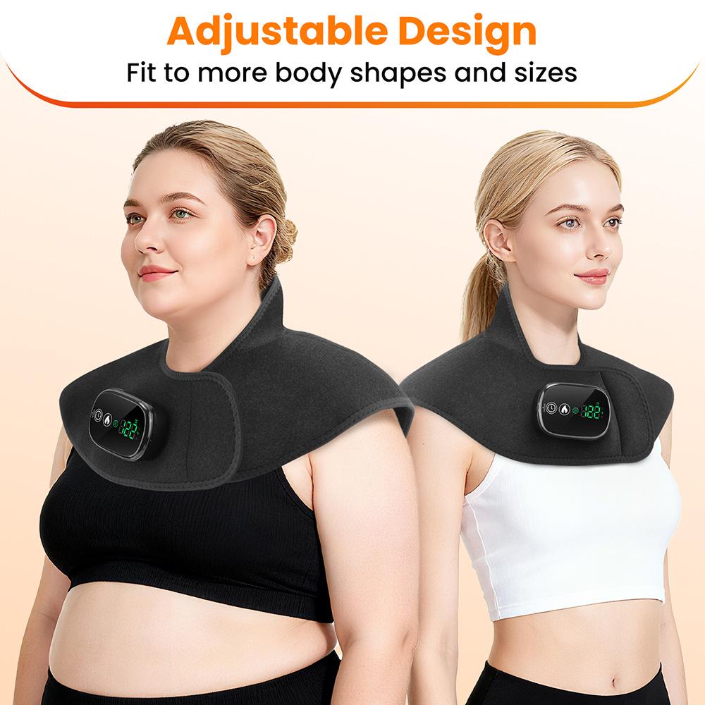 Electric Heated Shawl & Neck Pad - Warm Shoulder and Back Compress Blanket