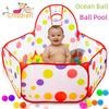 Foldable Little Fat Baby Children's Toy Tent Ocean Ball Pool with Shooting Frame for Easy Storage.