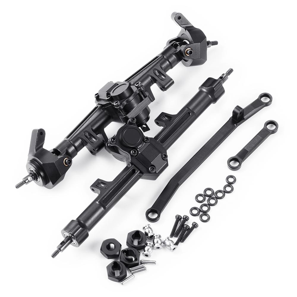 AXSPEED Front / Middle / Rear Alu Alloy Portal Axle for Axial SCX24 Deadbolt Wrangler C10 Gladiator Bronco 1/24 RC Car 6x6 Parts