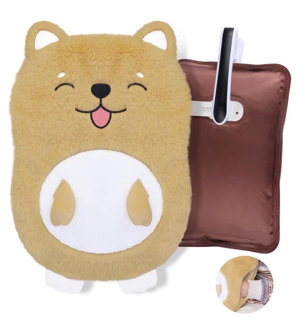 Rechargeable Electric Hot Water Hours of Warmth with Insulation No Hot Water Changes Includes a Fluffy Burn and Overheat Cute Animal Cold Weather For