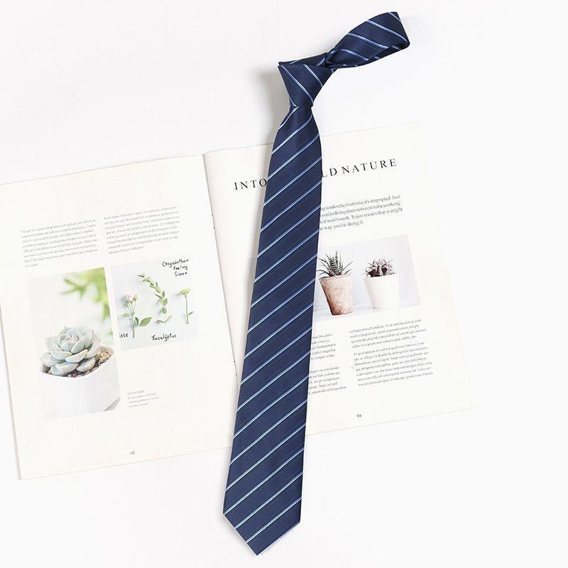 Детский галстук с полосатым узором для школьной формы и повседневной носки