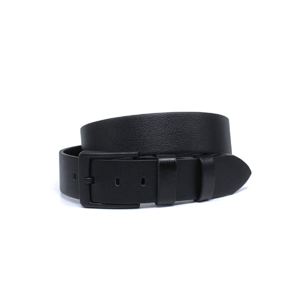 2 Черно-коричневый мужской джинсовый ремень из кожи буйвола 4,5 см