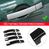 Glossy Black Car Door Handle Cover Trim For Land Rover L320 LR2 LR3 2005 - 2008