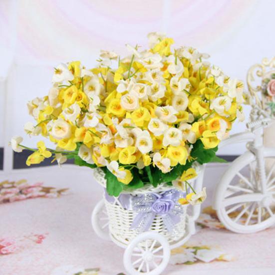 Искусственный шелковый колокольчик, цветок, букет листьев, домашний декор для свадебной вечеринки