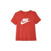 Sportswear Essentials Series Clean Comfortable Skin-Friendly Letter Short Sleeve T-Shirt Women Tops Red DX7907-657