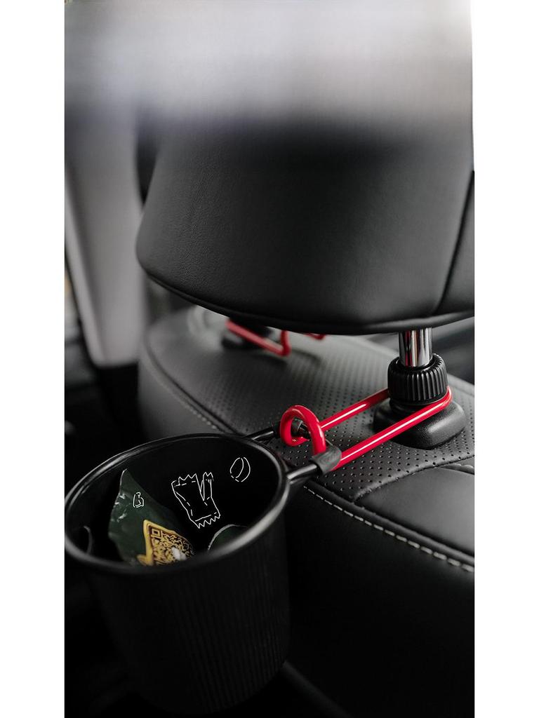 Creative Alloy Car Hook: Invisible Seat Back Storage for Car Interior.