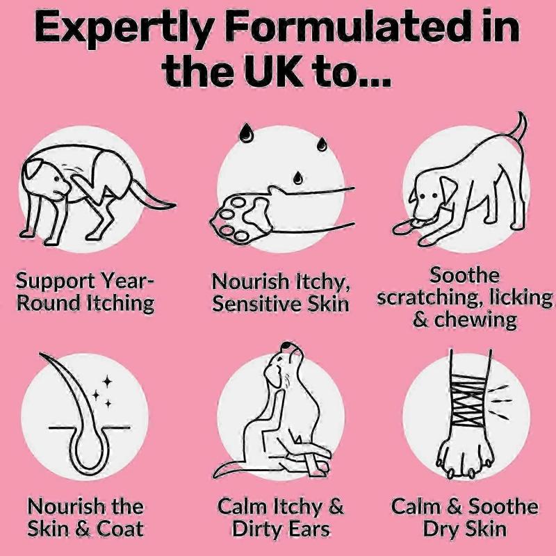 Nutri-Paw All-Itch Immunity Treats Для Собак-Успокаивают зудящие лапы, глаза, уши, кожу,120-360 лакомств Лакомства для поддержки иммунитета