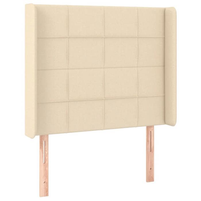VidaXL LED Headboard Bedroom Furniture Single Bed Accessory Headboard Bed Frame Interior Cream 3124035