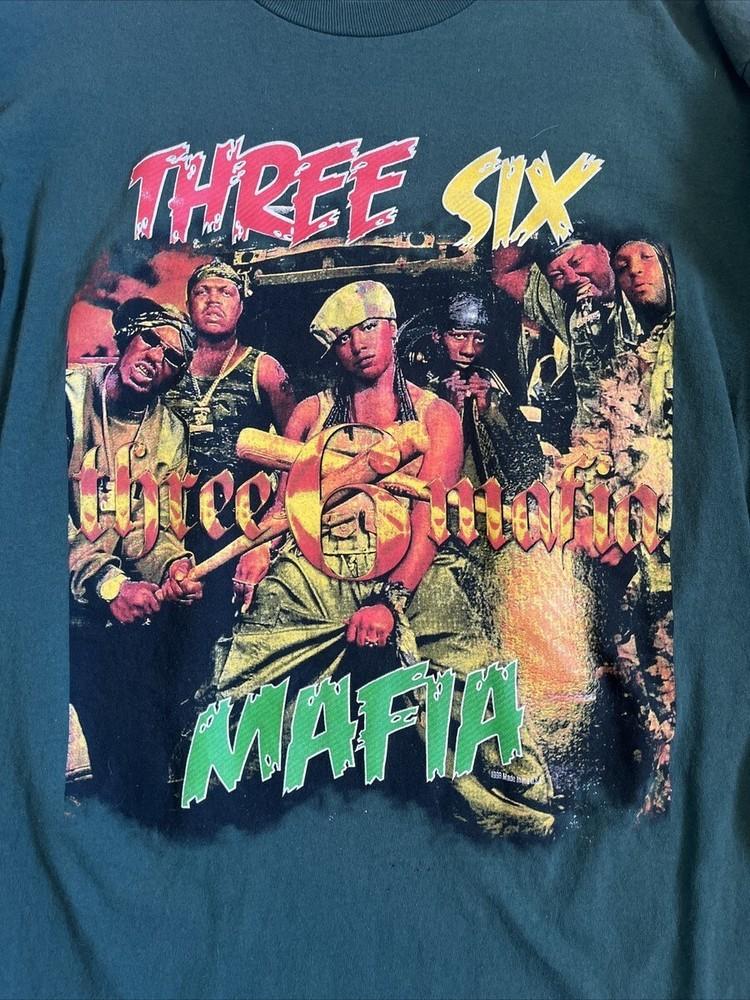 Vintage Three 6 mafia shirt top Men Women Full Size S to 5XL NZ238