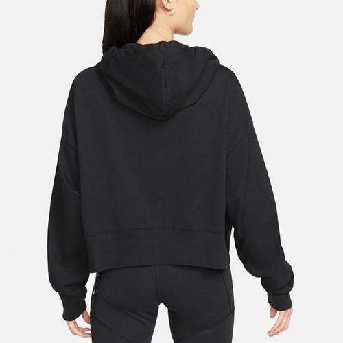 Nike Укороченная весенняя толстовка с капюшоном и принтованным логотипом для женщин