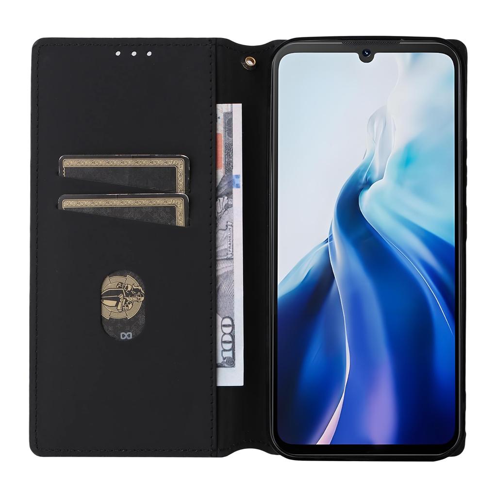 For Cubot A30 Case Wallet Rhombus Imprinted Leather Phone Cover