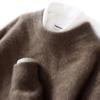 Men's Thickened Cashmere Sweater - Autumn/Winter Solid Color, Round Neck, Loose Fit, Business Casual Knit Pullover.