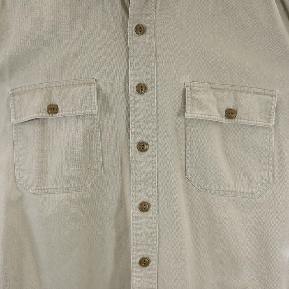 RRL 90-е Красная 3 Звезды Инициальная бирка Старая Рабочая рубашка с длинным рукавом M RALPH LAUREN Мужская Б/У