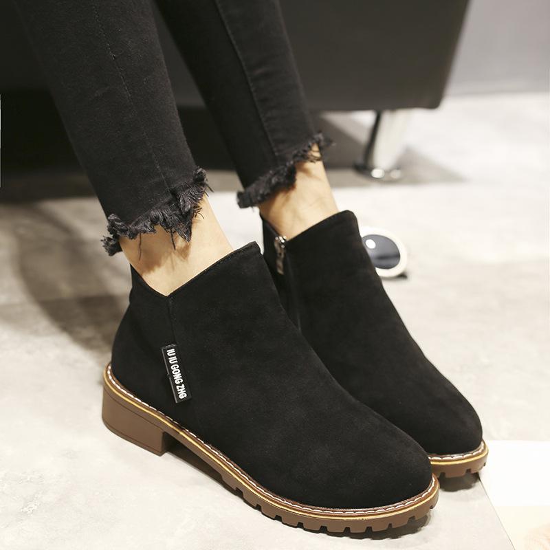 Модные новые ботинки осень-зима женские ботинки классические туфли на молнии зимние ботинки женские мотоциклетные ботинки Botas Mujer 365