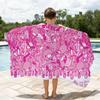Мультяшное G-Мрачное Розовое B-Медведь-S Полотенце Мягкое Легкое Анти-Песок Большое Пляжное Полотенце Быстросохнущее Ванная Спорт Семья
