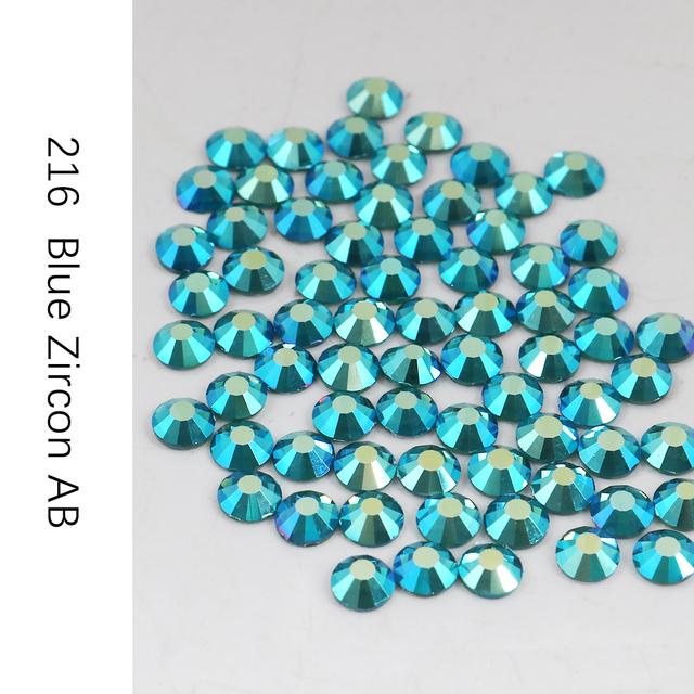 Стразы без горячей фиксации, кристалл Ab Ss3-Ss30, стразы для ногтей с плоской задней частью, стразы премиум-качества, блестящие стразы для ногтей, хрустальный камень