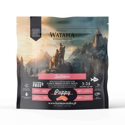 Wataha Hypoallergenic Dry Puppy Food for Large and Giant Breeds Salmon with Rice 2