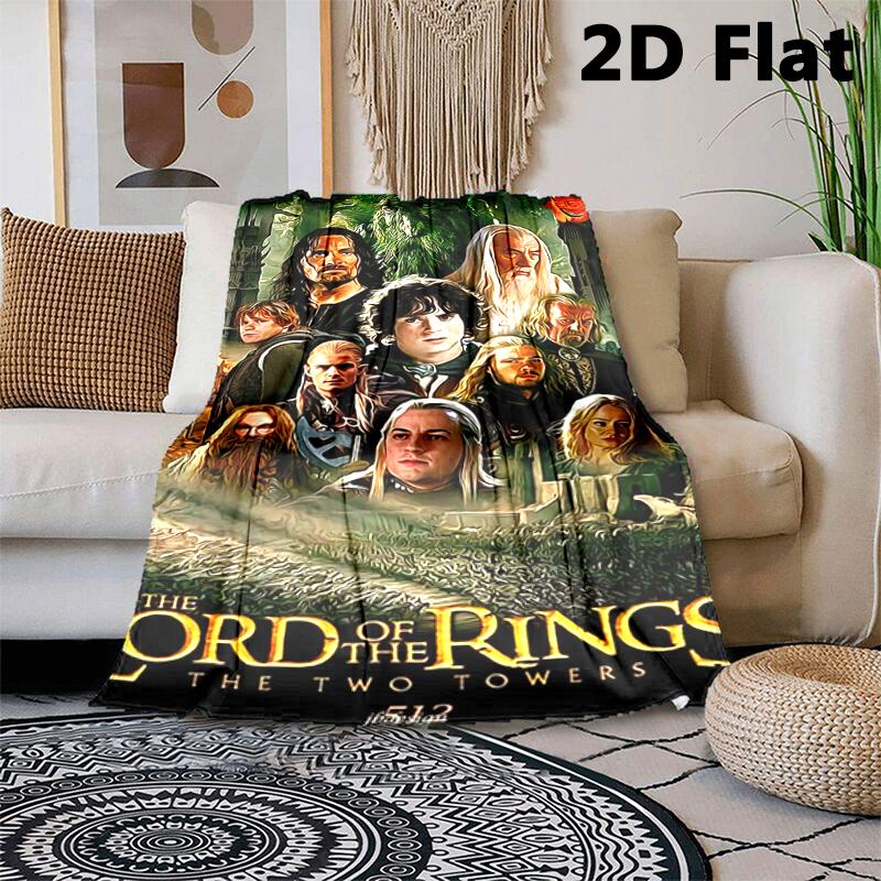 1PC The Lord of the Rings blanket, all-season lightweight home office outdoor nap multifunctional blanket, Christmas gifts