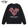 Charles Peach Heart Graphic Unisex Sweatshirt