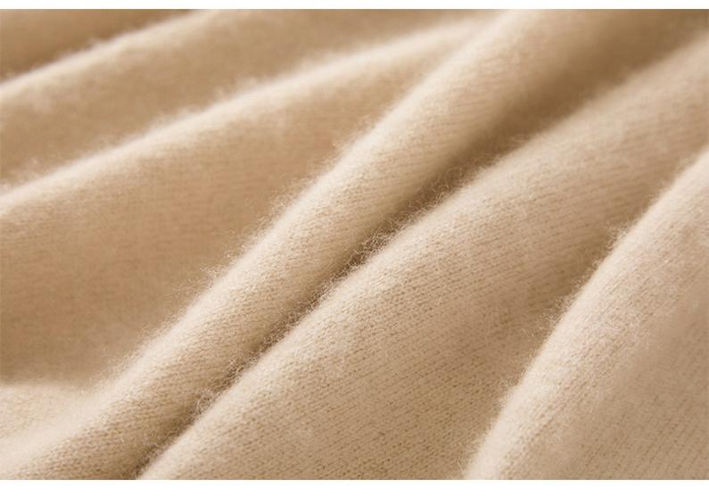 100% Pure Cashmere Women's Wide-Leg Knit Pants – Thickened, Drape, Floor-Length, Autumn/Winter Wear