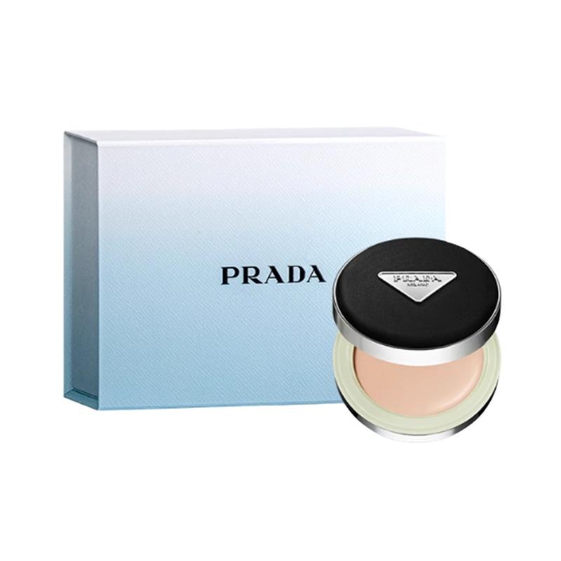 Prada Воздушная подушка 2026 Новогодний лимитированный нейлон чистый синий подарочная коробка для макияжа, стойкий консилер, жидкая тональная основа для #LC5 светлый тон кожи