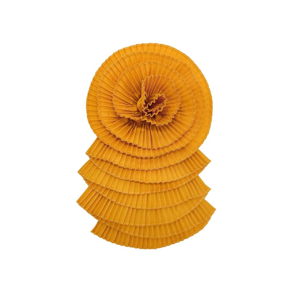 Нежный многоцветный шифоновый цветок многослойная плиссированная тканевая наклейка крафт цветок свадебное платье платье топ декоративные аксессуары