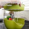 Double Layer Snack Tray With Drainage Design For Home-Living Room Nut Storage