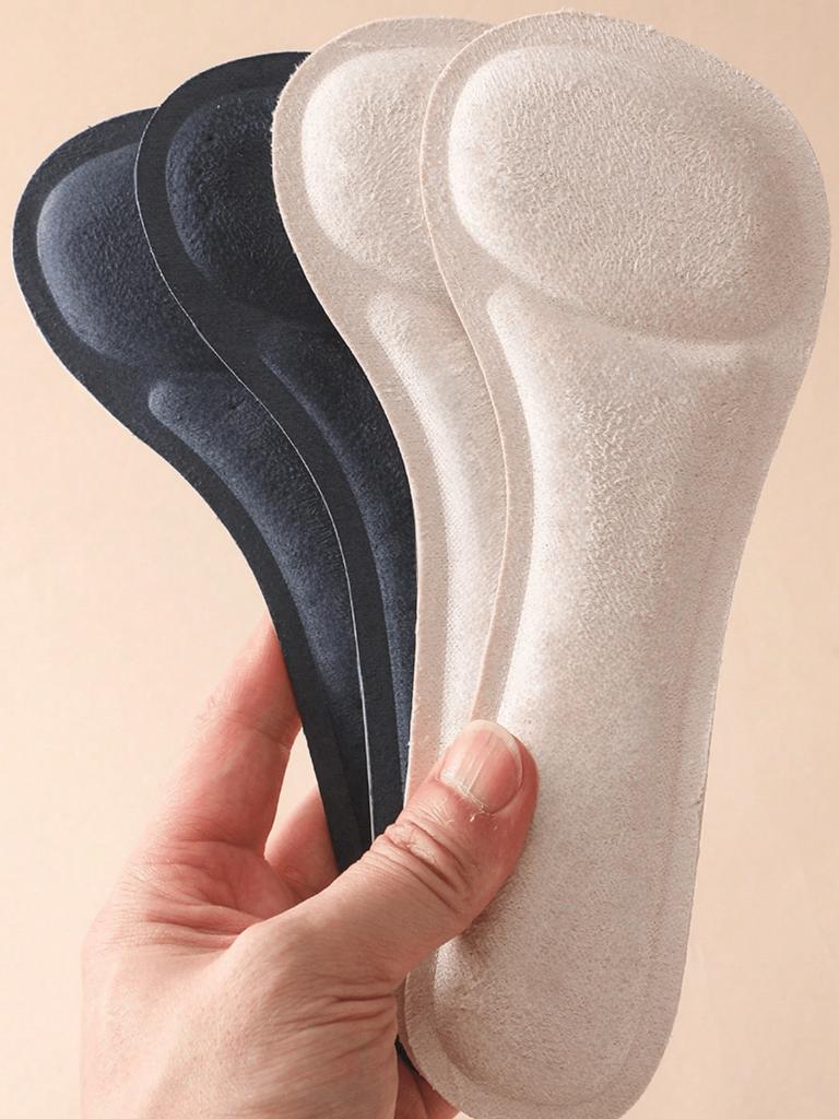 2pcs High Heeled Shoe Sole Pad Non Slip Breathable Half Size Pad Self Adhesive Washable