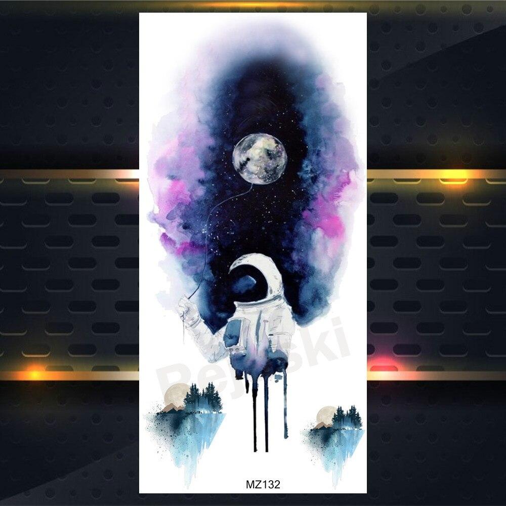 Временные татуировки с изображением орла для мужчин и женщин, волк, черное животное, татуировка, тигр, лесной лось, геометрия, гора, поддельные татуировки, скорпион, руки, руки