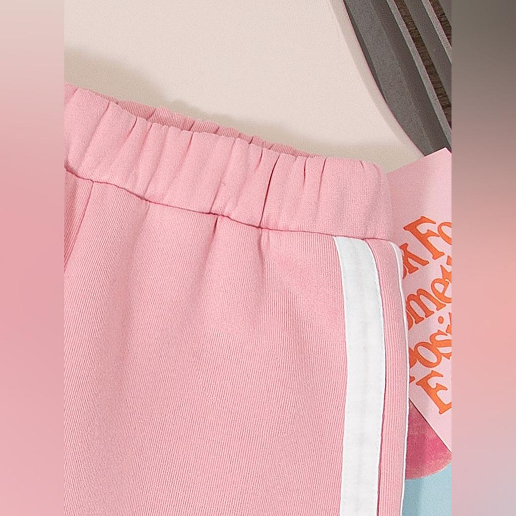 Kids Cartoon Casual Fashion Outfit Set Long Sleeve Top & Pants