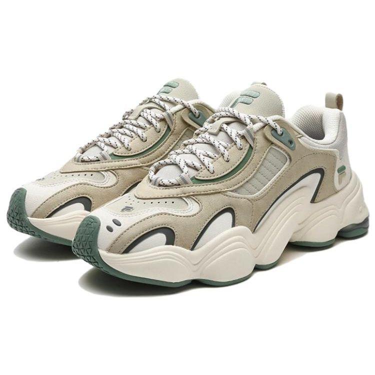 Fila Fusion Удобные Прочные Амортизирующие Низкие Повседневные Кроссовки Женские кроссовки Молочно-белый T12W341617FOC