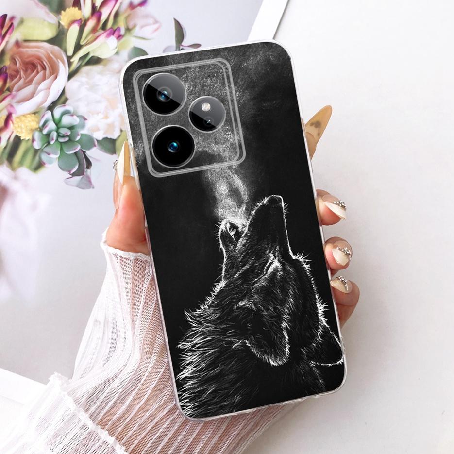 Чехол для Realme GT 7 GT7 T 5G RMX5061 Милый Лев Модный Расписной Чехол Мягкий Силиконовый Чехол для Телефона для Realme GT 7 Pro GT7T 5G