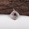 Red Garnet Jewelry, 925 Solid Sterling Silver Pendant, Handmade Gemstone Jewelry Pendant For Memorial Day