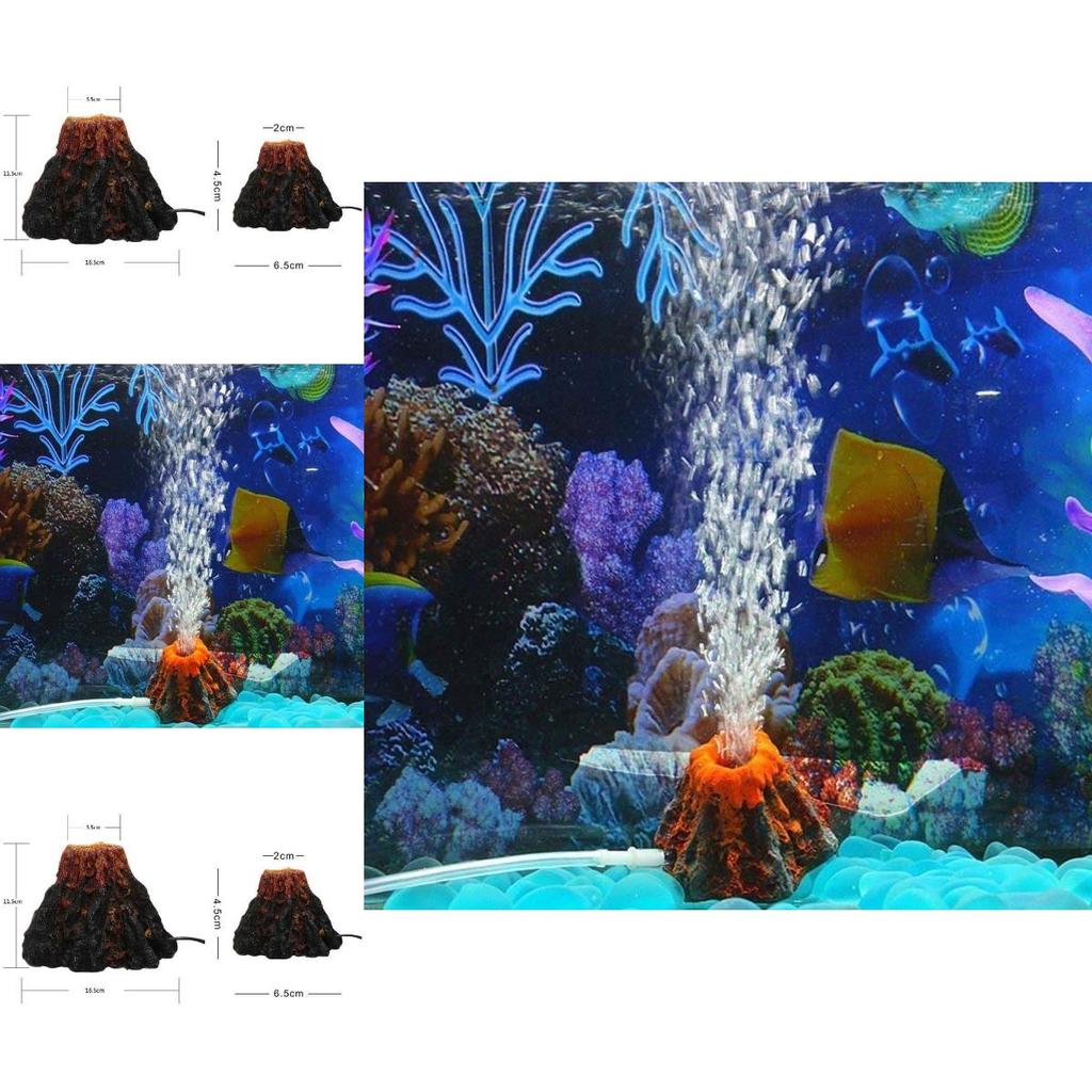 Premium Quality Aquarium Decor Volcano Air Bubble Stone For Enhanced Oxygenation
