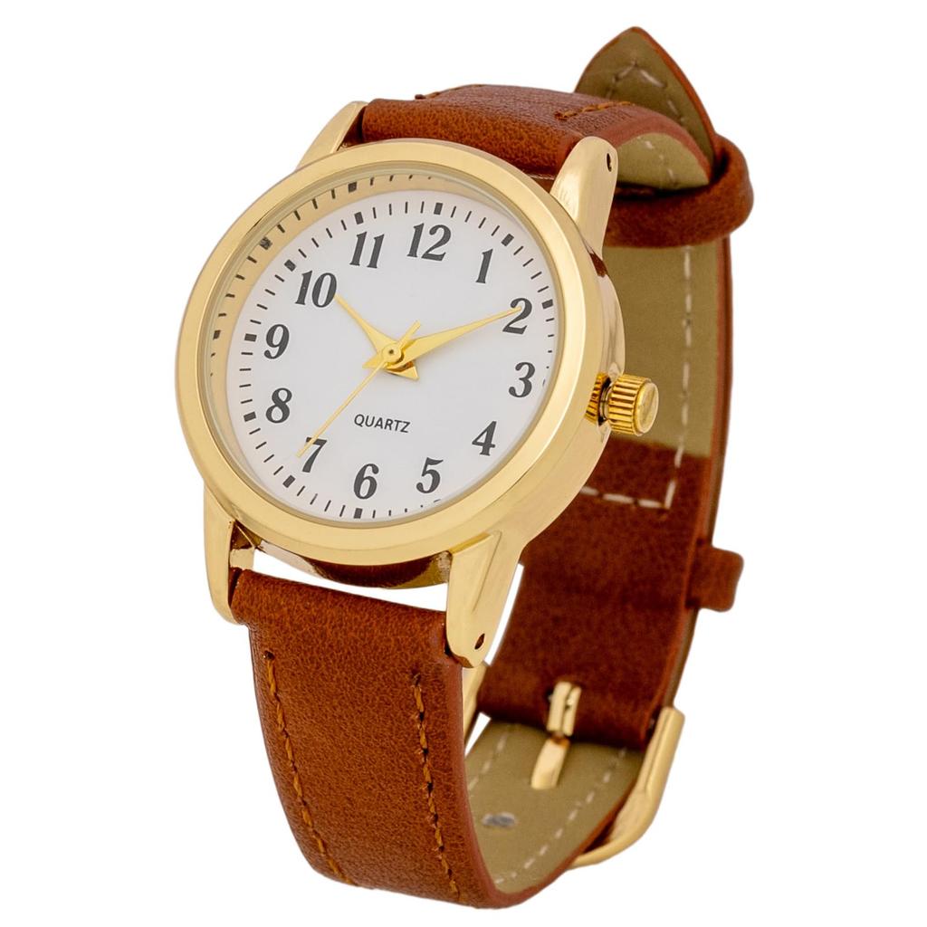 Watch Analog Leather Strap Brown Salon [Fieldwork] Women's PP005-3