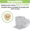 5 Pieces Strong Plastic Check Valves Duckbills 11mm Strong Valves Leak Proof Check Gate Suitable for Smooth Fluid Flows