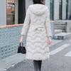 Women's Winter Long Wadded Jacket Female Plus Size Solid Color Hooded Cotton-padded Clothes Casual Loose Warm Down-filled Coats
