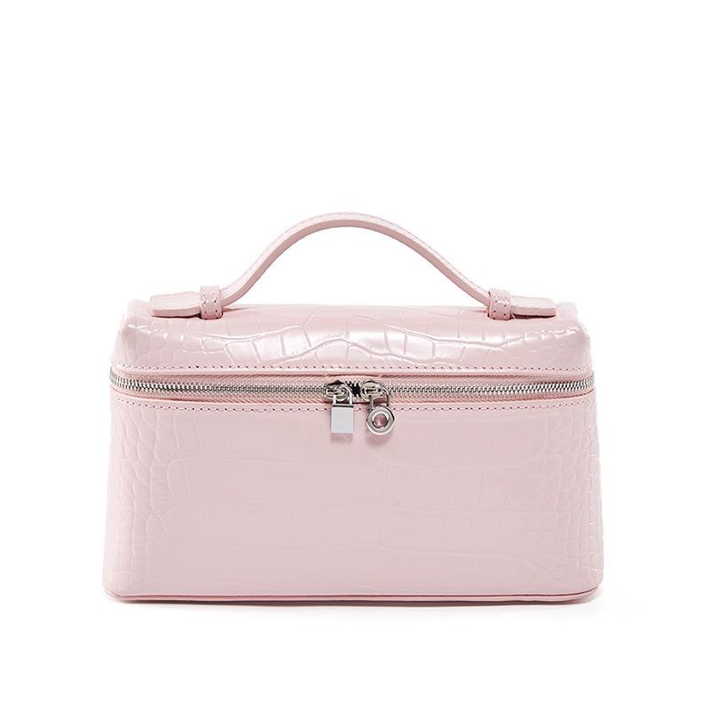 Сумка из натуральной кожи с крокодиловым узором - маленькая сумка-ланч-бокс из коровьей кожи для женщин, 2024 г.